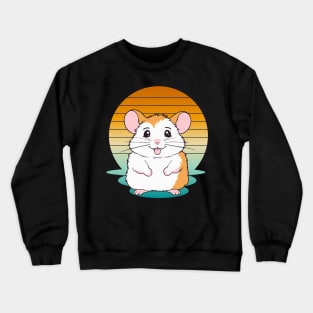 adorable Hamster Lover birthday cool splotch paint Crewneck Sweatshirt